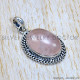 Rose Quartz 925 Sterling Silver Pendant (SJWP-1134)