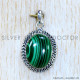 Malachite 925 Sterling Silver Pendant (SJWP-1135)