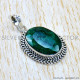 Emerald 925 Sterling Silver Pendant (SJWP-1136)