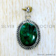Emerald 925 Sterling Silver Pendant (SJWP-1136)