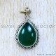 Green Onyx 925 Sterling Silver Pendant (SJWP-1137)