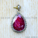 Ruby 925 Sterling Silver Pendant (SJWP-1138)