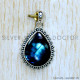 Labradorite 925 Sterling Silver Pendant (SJWP-1140)