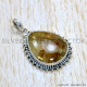 Golden Rutile 925 Sterling Silver Pendant (SJWP-1141)