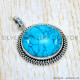 Turquoise 925 Sterling Silver Pendant (SJWP-1146)