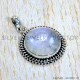 Rainbow Moonstone 925 Sterling Silver Pendant (SJWP-1147)