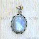 Rainbow Moonstone 925 Sterling Silver Pendant (SJWP-1150)