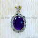 Amethyst 925 Sterling Silver Pendant (SJWP-1153)