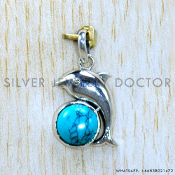 Turquoise 925 Sterling Silver Pendant (SJWP-1156)