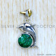 Emerald 925 Sterling Silver Pendant (SJWP-1158)