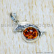 Amber 925 Sterling Silver Pendant (SJWP-1160)