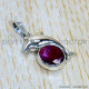 Ruby 925 Sterling Silver Pendant (SJWP-1161)