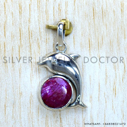 Ruby 925 Sterling Silver Pendant (SJWP-1161)