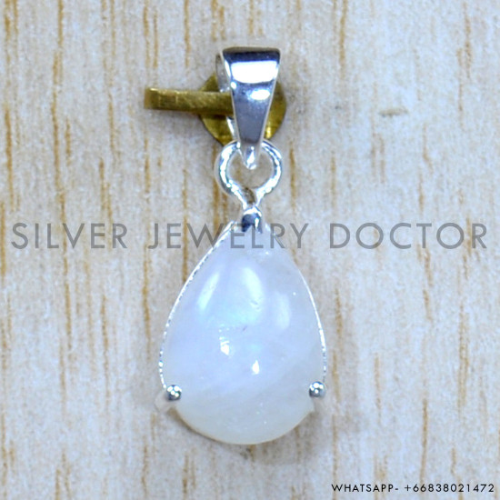 Rainbow Moonstone 925 Sterling Silver Pendant (SJWP-1168)