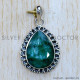Emerald 925 Sterling Silver Pendant (SJWP-1174)