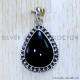 Black Onyx 925 Sterling Silver Pendant (SJWP-1175)