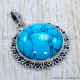 Turquoise 925 Sterling Silver Pendant (SJWP-1179)