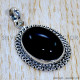 Black Onyx 925 Sterling Silver Pendant (SJWP-1184)