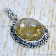 Golden Rutile 925 Sterling Silver Pendant (SJWP-1185)
