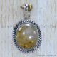 Golden Rutile 925 Sterling Silver Pendant (SJWP-1185)
