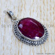 Ruby 925 Sterling Silver Pendant (SJWP-1186)