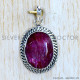 Ruby 925 Sterling Silver Pendant (SJWP-1186)