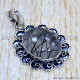 Black Rutile 925 Sterling Silver Pendant (SJWP-1187)