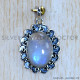 Rainbow Moonstone 925 Sterling Silver Pendant (SJWP-1188)