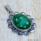 Malachite 925 Sterling Silver Pendant (SJWP-1189)