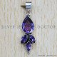 Amethyst 925 Sterling Silver Pendant (SJWP-119) Amethyst 925 Sterling Silver Pendant (SJWP-119)