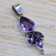 Amethyst 925 Sterling Silver Pendant (SJWP-119) Amethyst 925 Sterling Silver Pendant (SJWP-119)