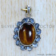 Tiger Eye 925 Sterling Silver Pendant (SJWP-1190)