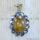 Golden Rutile 925 Sterling Silver Pendant (SJWP-1191)