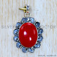 Coral 925 Sterling Silver Pendant (SJWP-1192)
