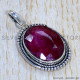 Ruby 925 Sterling Silver Pendant (SJWP-1195)