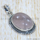 Rose Quartz 925 Sterling Silver Pendant (SJWP-1196)