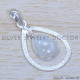 Rainbow Moonstone 925 Sterling Silver Pendant (SJWP-1201)