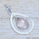 Rose Quartz 925 Sterling Silver Pendant (SJWP-1202)