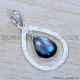 Labradorite 925 Sterling Silver Pendant (SJWP-1209)