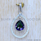 Mystic Topaz 925 Sterling Silver Pendant (SJWP-1212)