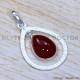 Carnelian 925 Sterling Silver Pendant (SJWP-1215)