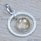 Golden Rutile 925 Sterling Silver Pendant (SJWP-1217)