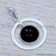 Black Onyx 925 Sterling Silver Pendant (SJWP-1219)
