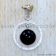Black Onyx 925 Sterling Silver Pendant (SJWP-1219)
