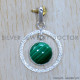 Malachite 925 Sterling Silver Pendant (SJWP-1221)