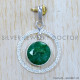 Emerald 925 Sterling Silver Pendant (SJWP-1226)
