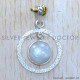 Rainbow Moonstone 925 Sterling Silver Pendant (SJWP-1227)