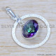 Mystic Topaz 925 Sterling Silver Pendant (SJWP-1230)