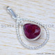 Ruby 925 Sterling Silver Pendant (SJWP-1234) Ruby 925 Sterling Silver Pendant (SJWP-1234)