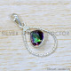 Mystic Topaz 925 Sterling Silver Pendant (SJWP-1235)